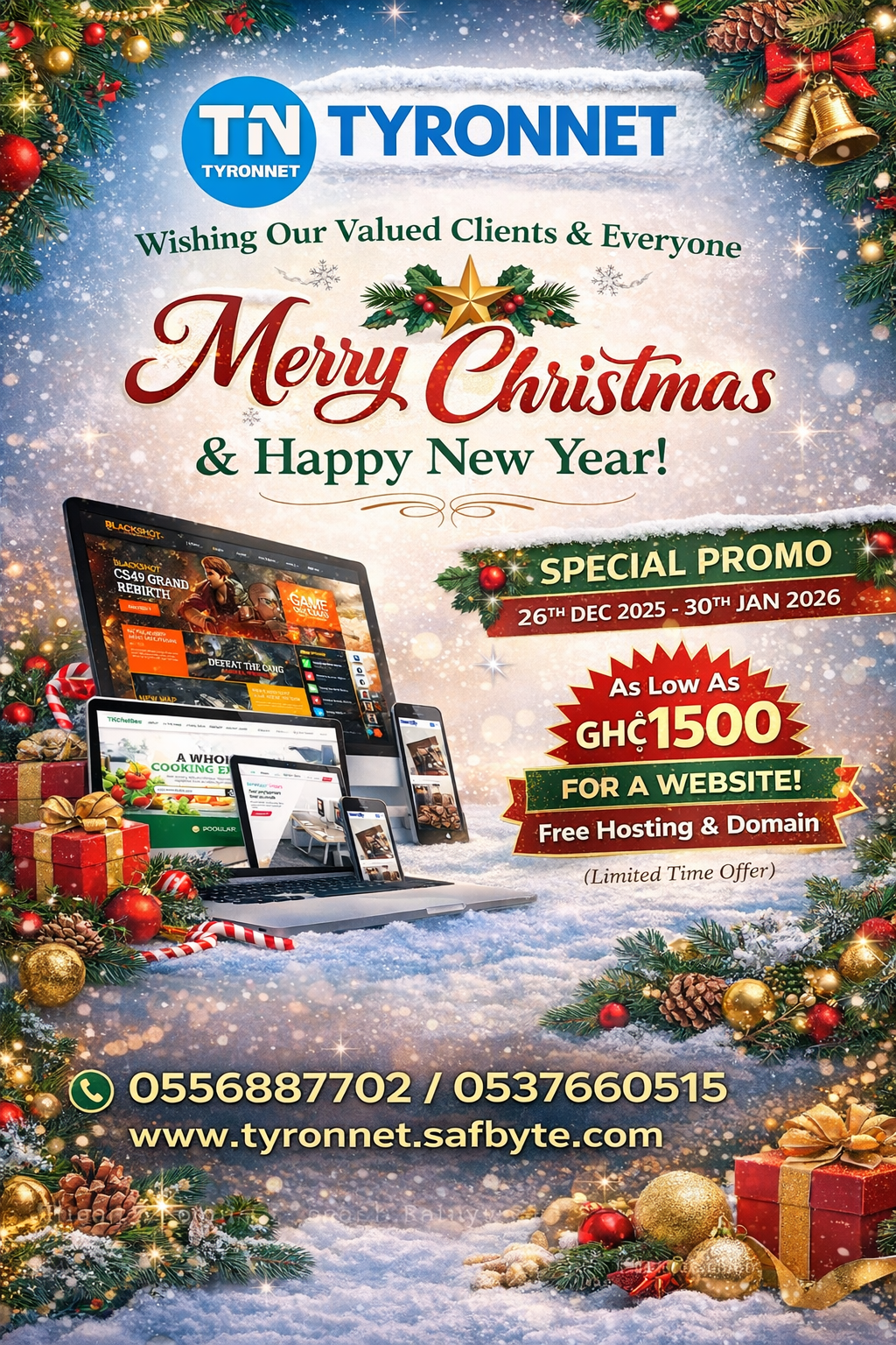 Merry Christmas & Happy New Year from Tyronnet